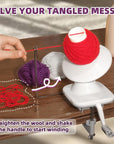 Yarn Winder, Yarn Ball Winder for Crocheting, Yarn Cake Winder, Yarn Spinner,Yarn Roller, Needlecraft Yarn Ball Winder Hand Operated