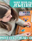 Resin Jewelry Making Starter Kit - Resin Kits for Beginners with Molds and Resin Jewelry Making Supplies - Silicone Casting Mold, Tools Set Clear Epoxy Resin for DIY Jewelry