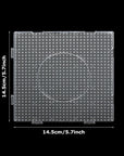 18PCS 5Mm Fuse Beads Pegboards, Large Plastic Bead Pegboard Fuse Beads Boards with 2 Beads Tweezers, Melty Beads Square Peg Boards Kit for DIY Craft Beads
