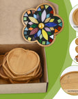 6Pcs Wooden Mosaic Base, Various Shapes Substrates for Mosaic Crafts DIY Mosaic Tiles Coaster Base…