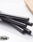 Graphite Stir Rod, 5Pack Graphite Crucible Stir Stick Long Carbon Stirring Rod for Molten Metal and Melting Casting Gold Silver Copper, 12"/30 Cm Lentgh 5/16"/0.8 Cm Diameter Graphite Rod Electrode