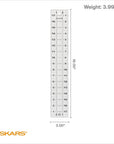 Sewing Ruler - 3" X 18" Acrylic Ruler - Sewing and Quilting Ruler with Gridlines - Arts and Craft Supplies - Clear