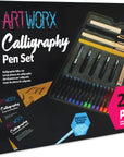 Calligraphy Pens Set - Introductory Caligraphy Writing & Hand Lettering Kit - Includes Instructions, Guide Book and Practice Book - Calligraphy Set for Beginners