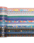 Skinny Galaxy Washi Tape Set 30 Rolls Gold Foil Decorative Starry Space Masking Tapes for Arts, DIY Crafts, Journals, Planners, Scrapbook, Wrapping