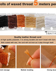 59 Pcs Leather Sewing Kit Leather Needles for Hand Sewing,Heavy Duty Sewing Upholstery Repair Kit Waxed Thread Large-Eye Stitching Needles for Carseat Backpack Carpet Boots Shoes Canvas Sofa