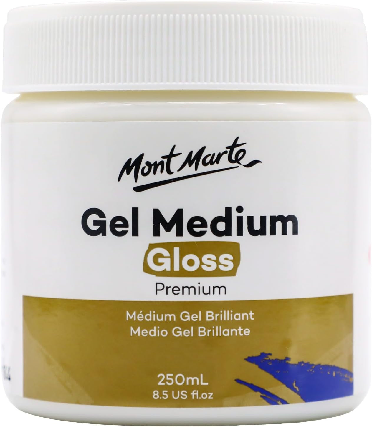 Premium Gel Medium Gloss 8.5Oz (250Ml), Suitable for Acrylic Paints