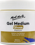 Premium Gel Medium Gloss 8.5Oz (250Ml), Suitable for Acrylic Paints