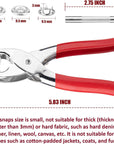 200 Sets Metal Snaps Buttons with Fastener Pliers Press Tool Kit for DIY Crafts Clothes Hats and Sewing (10 Colors,9.5Mm)