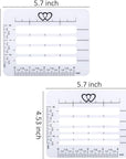 4 Style Envelope Addressing Guide Stencil, Templates Ruler Guide Straight Spacing Line Thank You Card for Mother'S Day Valentine'S Day Scrapbooking Template Journal Lettering Writing