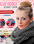 138-Piece Complete Crochet Kit for Beginners Adults & Kids, 25 Acrylic Yarn Colors, Ergonomic Hooks, Scarf Loom, Pompom Makers - Make Amigurumi, Scarves - Learn to Crochet Book - Ideal for All Ages