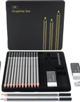 - Sketch Pencils for Drawing, 19 Pcs, Drawing Pencils for Sketching with Graphite Sticks, Erasers and Sharpener, Sketching Pencils, Art Pencils for Sketching, Graphite Pencils, Artist Pencils