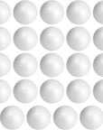 24 Pack 3 Inch Foam Balls for Crafts, Smooth Polystyrene Spheres for DIY Decorations, Classroom Projects