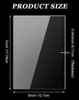 50 Pack 5 X 7 Inch Acrylic Sheets Clear Acrylic Sign Blank 1 Mm Thick Acrylic Panel for Picture Frame Glass Replacement, Art Crafts Projects, Painting, Acrylic Signs for Wedding Festival Party Office
