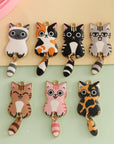 28 Pieces Enamel Cat Charms with Swinging Tails for Jewelry Making and Crafting - Cute Animal Charm for Bracelets Earrings Necklaces Crafts (28Pcs Cat-B)