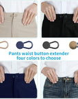 12 PCS Button Extenders for Jeans, Pants Button Extender, Waist Extenders for Pants for Women Men, No Sewing Instant Waistband Extension 1-1.8 Inches