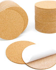 36 Pcs Self-Adhesive Cork round for DIY Coasters, 4"X 4" Cork Circle, Cork Tiles, Cork Mat, Cork Sheets with Strong Adhesive-Backed
