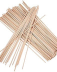BFDYY Unfinished Natural Wood Craft Dowel Rods 100 Pack(Wood Color-12 X 1/8 Inch)