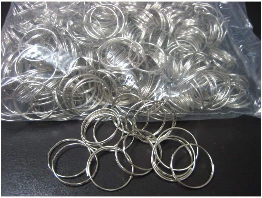 Lot 1000 Pc 1" Bulk Split Rings /Locksmith Give Away Keyrings / 1.1Mm X 28Mm/New