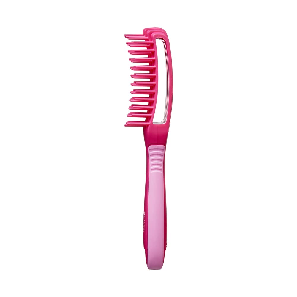 Red by Kiss Glide & Define Non-Slip Detangling Brush for Natural Hair Scalp Care Hair (Travel size) Heat Resistant Bristles Works Well with Blow Dryer