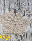 4 Color Summer Sleeveless Crochet Beach Dress