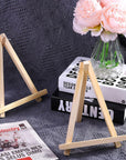 12 Pack Table Top Easels for Painting, 9.5 Inch Painting Easel Natural Wooden Canvas Stand Foldable A-Shaped Frame Wood Display Canvases Easels Set for Adults Artist Students