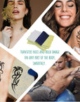 Tattoo Transfer Paper 35 Sheets for Tattooing to Skin, 4 Layers Premium Thermal Stencil Diy, A4 Size (PACK of 35)