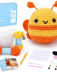 Crochet Kit for Beginners - Bee Crochet Kit, Learn to Crochet, All You Need In, Videos, Instructions, Soft Yarn, Birthday Gift for Adults