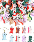 100 Pieces Dinosaur Charms for Jewelry Making, Cute Resin Dinosaur Pendants Charms for Girls Kids Earring Bracelet Necklace DIY Crafting, 10 Colors (Lovely Style)