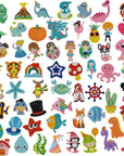 24Pcs Animal Diamond Stickers for Kids, Beginner Friendly Gem Art Kits, Complete Craft Set with Tools, Gift for Birthdays, Holidays
