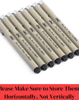 - Drawing Pens for Artists, 8 Pack Black Multiliner/Fineliner Micro Anime/Sketch Pens, Line Art/Inking Pens, Fine Point Bible Journaling Pens