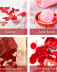 3Oz Dried Rose Petals - Dry Rose Petals Real Rose Petals Dried Organic for Rose Bath Spa Rose Quartz Candle Soap Making Wedding Confetti Resin Jewelry DIY Crafts Accessories