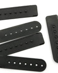 Snapback Strap 12 Pairs Black Plastic Snapback Hat Cap Snap Buckle Replacement Repair Strap with 7 Holes