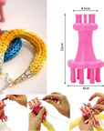 DIY Weaving Tool Hook Crochet Flower Arranger Spool Loom Knitter Knitting Rope Hook Knitting Tool