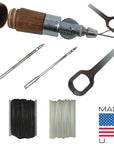 Repair Stitch Tool | Made in USA | Sewing Awl for Bounce Houses, Inflatables, Leather, Thick Fabric, Shoes, Bags, Belt, Upholstery Repair Kit & Crafts Leather, Tarp Stitching. Professional Heavy Duty