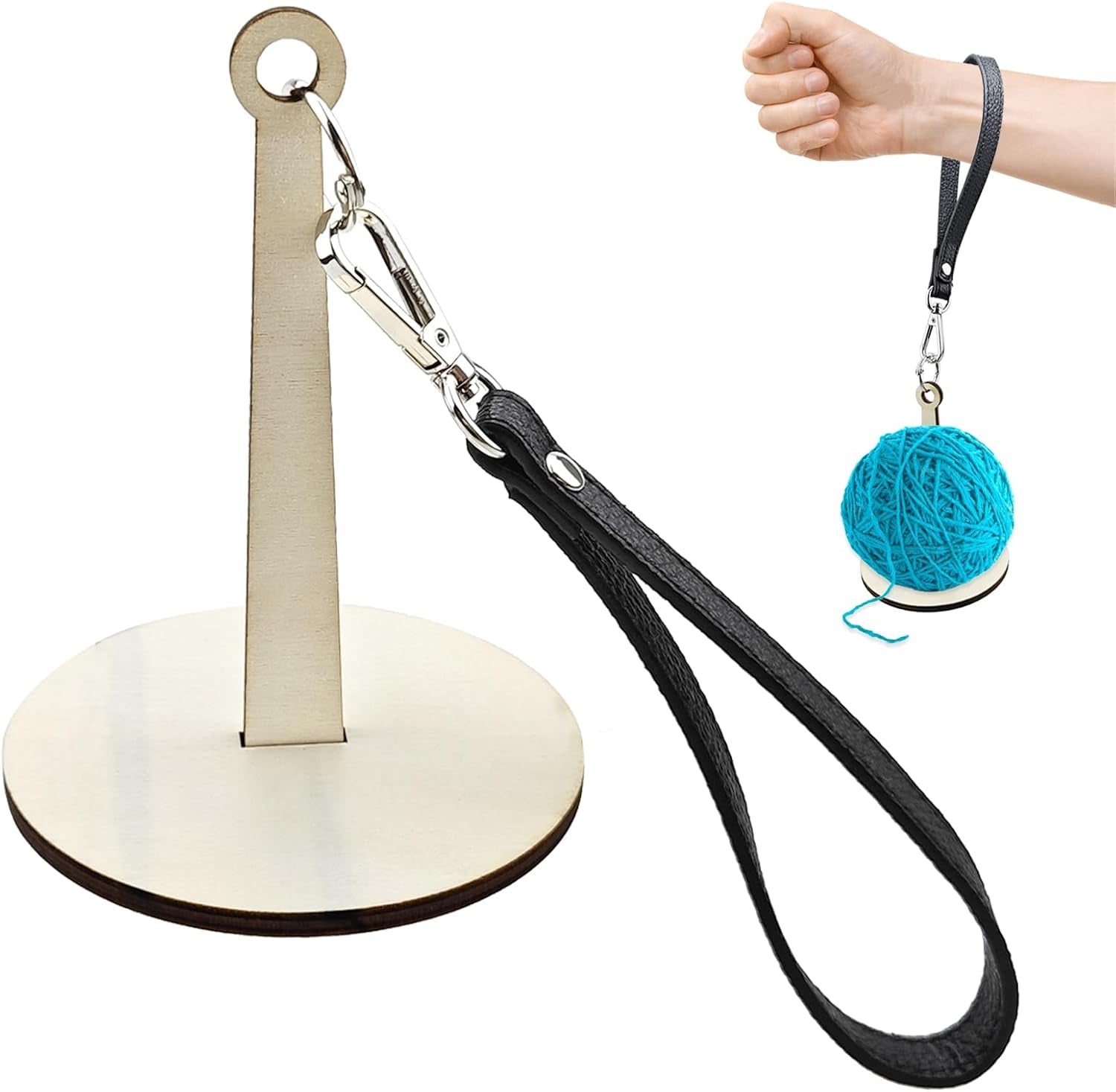 Portable Wrist Yarn Holder Yarn Storage Prevents Yarn Tangling and Misalignment Yarn Holder for Knitting, Knitting Supplies Gift for the Craft Lovers
