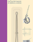 Ezy-Pull, Cording & Elastic Insertion, 1 Count Bodkin, Silver