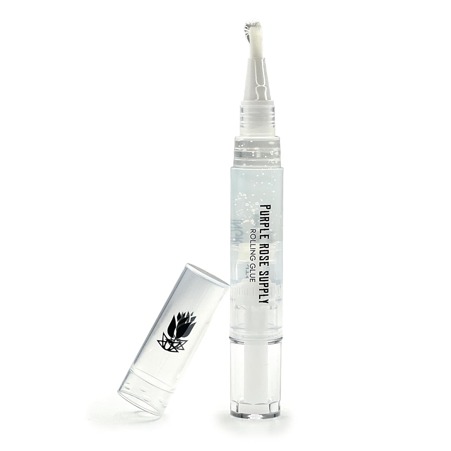 Rolling Glue – 4Ml Glue Pen with Brush Applicator – Natural Plant Cellulose – Spit-Free Rolling Alternative – Glue Stick