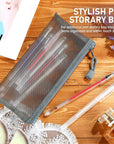 36 Pieces Heat Erasable Pens Set Includes 10 Pieces Heat Erasable Fabric Marking Pens Heat Erase Pens with 25 Pieces Refills and Pen Storage Bag for Quilting Sewing and Dressmaking