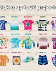 Tie Dye Kit for Kids Age 8-12 & up Girls Boys Teens, Clothing Shirt Fabric Dye Arts and Crafts Gifts Party Supplies, Kids Tie Dye Kit for Large Group, 18 Pre-Filled Bottles W/14 Colors
