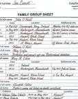 LARGE PRINT Two-Sided Family Group Sheets for Ancestry (30 Sheets) by | Archival-Quality Genealogy Forms