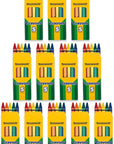 Wholesale Bright Wax Coloring Crayons in Bulk 24 Pack, 5 per Box in Assorted Bundle Art Sets (24 Pack)