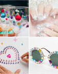 Rhinestone Stickers Self-Adhesive, 1141Pcs Gems for Crafts Bling Jewel Crystal Stickers for DIY Craft Nail Body Makeup Festival