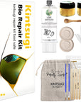 Bio Kintsugi Repair Kit Gold, Kintsugi Food Safety, Repair Your Meaningful Pottery with Bio Kintsugi Glue, Food Dishwasher Safety, Perfect for Beginners, Bring Japanese Art to Your Home