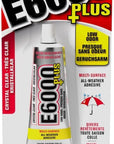 Eclectic Products Inc. plus Multi-Purpose Clear Glue, Waterproof and Paintable, Strong Flexible Craft Adhesive for Wood, Glass, Fabric, Ceramic, Metal and More, 26.6Ml