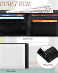 4 Pieces Sublimation Wallet Blank Heat Transfer Wallet Blank Sublimation Wallet DIY Wallet Slim Men Compact PU Leather Wallets with ID Windows and Card Slots for Travel Work Graduation