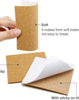 36 PCS Self-Adhesive Cork Sheets 4"X 4" for DIY Coasters, Cork Board Squares, Cork Tiles, Cork Mat, Mini Wall Cork Board with Strong Adhesive-Backed