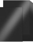 Black Shimmer Cardstock 100 Sheets - 8.5" X 11" Heavyweight 80Lb Double-Sided Shimmer Card Stock Paper for Crafts DIY Making Cards Invitations