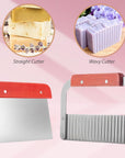 Soap Making Supplies with Soap Molds with Wooden Box, Soap Cutters, Wavy and Straight Scraper, Personalized Labels and Plastic Bags - DIY Adults Craft Kits