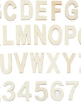 Unfinished Wooden Letters and Numbers, Storage Tray, 2 Inch Alphabet (144 Pieces)