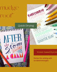 Uchida Le Pens Multicolor Set - 36 Colors Complete Set - Le Pen Pens for Journaling - Smudge Proof Fine Pens for Writing, Drawing - 0.3 Fine Line Lepen Pen Set